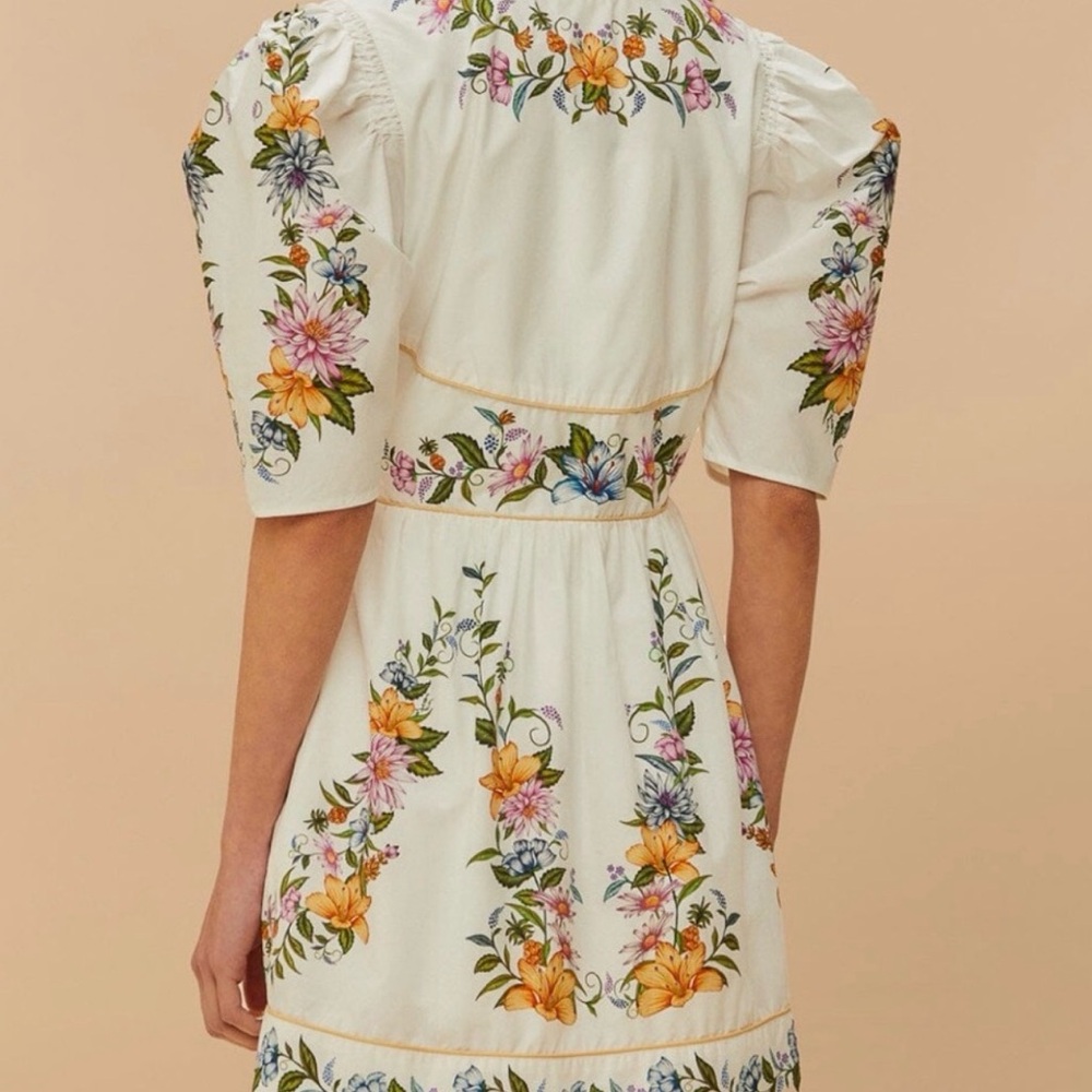 Sweet Bloom Dreamscape Cotton Shirtdress. - Picture 3 of 7